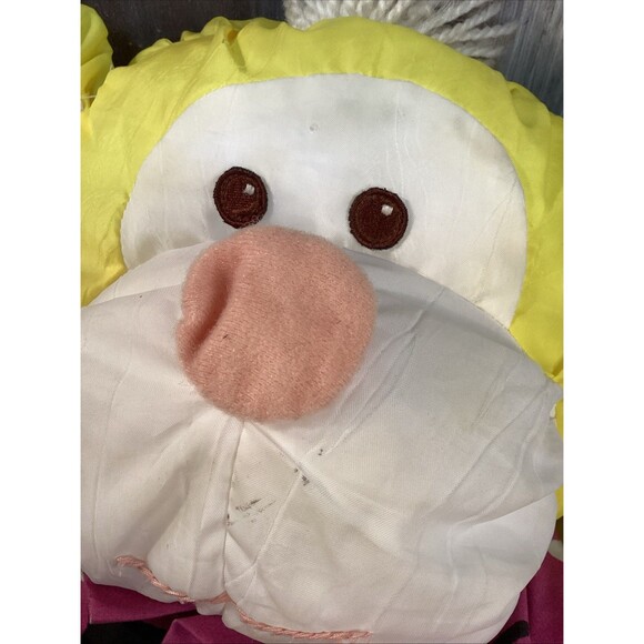 Vintage 1987 Fisher-Price Puffalump Yellow Monkey Nylon Plush w/ Hawaiian Shirt - Picture 13 of 13